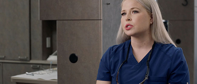 Alex Styles sitting in dental office